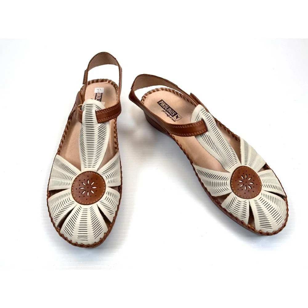 Pikolinos Puerto Vallarta Sandals Women 42 US 11.5-12‎ NWOB Perforated Leather